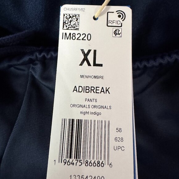 Adidas Adibreak Breakaway Snap Button Sides Track Pants Mens Navy IM8220 NEW - Picture 15 of 16
